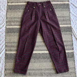 Vintage JJ. Fargo Ramie/Cotton Plaid Pants